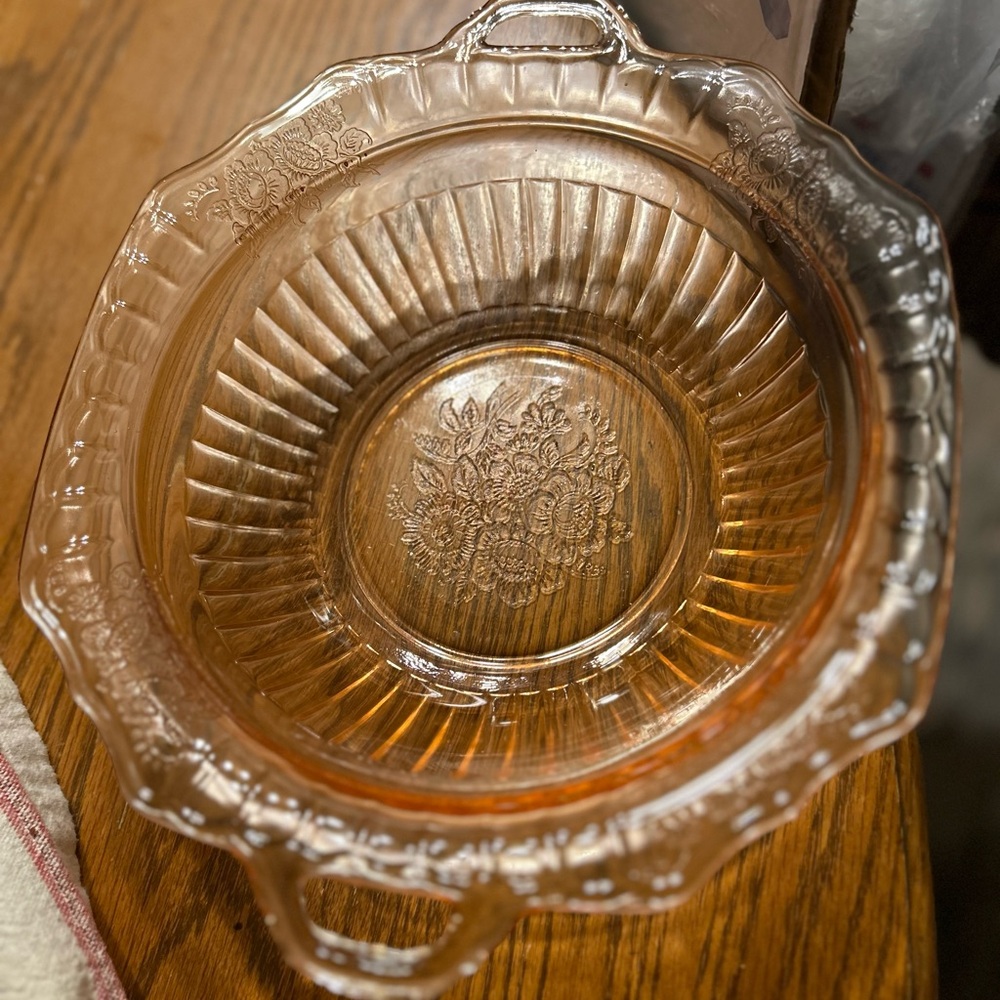 Elegant Floral Glass Bowl